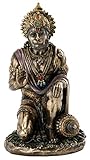 Top Collection Hanuman Statue - Hindu God of Strength Sculpture in Premium Cold Cast Bronze - 7.5-Inch Collectible Hindu Figurine