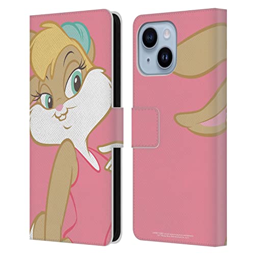 Étui portefeuille iPhone 14 Plus Looney Tunes cuir Lola Bunny