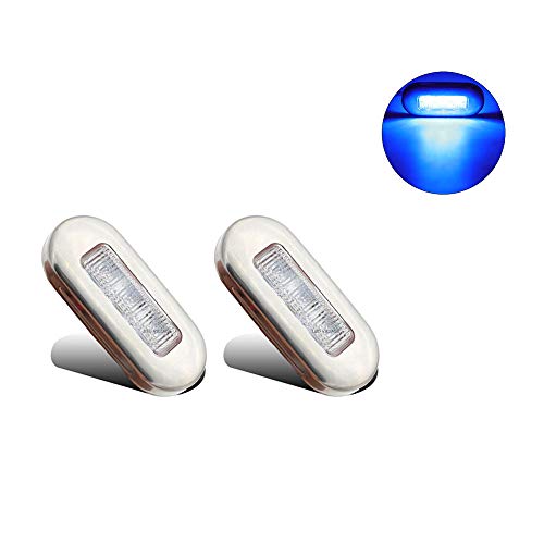 ZONCENG1 1 Paia in Acciaio Inox LED Luci di