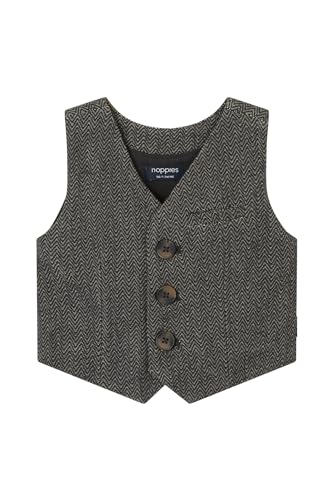Noppies Baby - Jungen Boys Gilet Gaillard Strickjacke, Phantom - P008, 68 EU