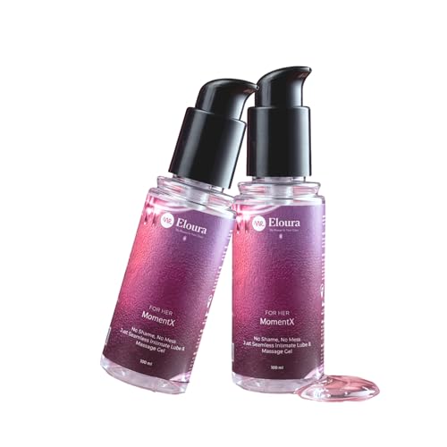 Image of MomentX Water Based Lube for Women - 100ml, Pack of 2 | Fertility Friendly Lubricant Gel | pH Balanced, Non-Sticky & Stain Free | Silicone & Paraben-Free | Dermatologically Tested Lubricant Gel
