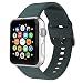 MOOLLY for Watch Band 42mm 44mm, Soft Silicone Watch Strap Replacement Sport Band Compatible with Watch Band Series 4 Series 3 Series 2 Series 1 Sport & Edition (42mm 44mm M/L, Olive Green)