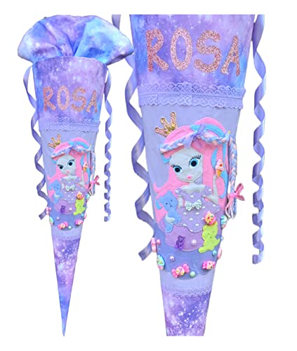 Prinzessin Schultüte passend zum Candy von Beckmann/für Mädchen/mit Name versehen/Stoffuckertüte/Wunschname