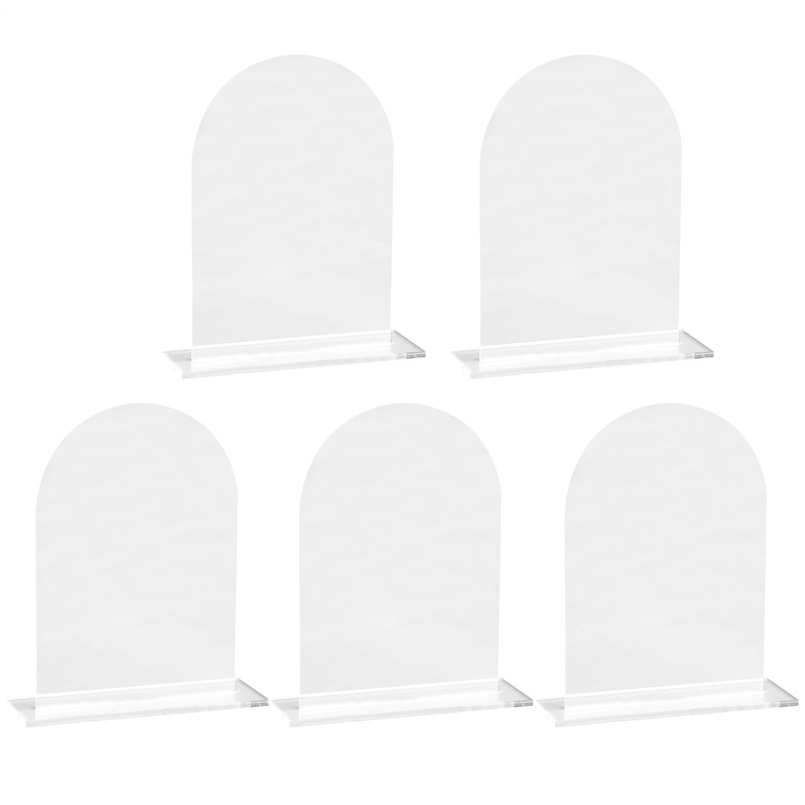 Porte-cartes de réception bombés pack 5 pièces signalétique buffet et restauration