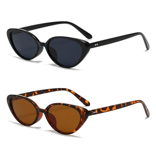 Lunettes de soleil ovale rétro Y2K pour femmes et hommes