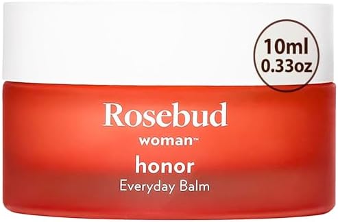 Rosebud Woman Honor Everyday Balm – Vulva Balm & Vaginal Moisturizer for Dryness, Irritation & Itch – Hormone-Free, OB/GYN-Approved Feminine Care (Travel Size, 0.33 oz)