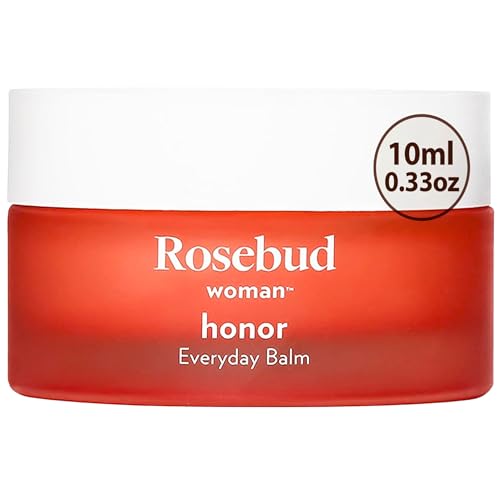 Rosebud Woman Honor Everyday Balm Hormone-Free Intimate Moisturizer for Vaginal Dryness & Irritation Vulvar Care for Sensitive Skin OB/GYN Approved Whipped Botanical Formula with Bisabolol 0.33oz