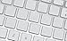 Blank White Shortcuts Label Decal for Keyboard Self-Adheisive