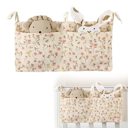AUEFUDQ Babybett Organizer 2-in-1 Aufbewahrungstasche
