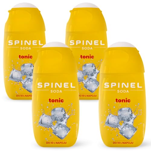 Spinel Jarabes de cereza de soda con vitaminas para saturador, 4 piezas de concentrado hasta 10 litros (4, tónico)