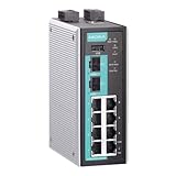 MOXA EDR-810-VPN-2GSFP Industrial Secure Router Switch with 8 x 10/100BaseTX Ports, 2 x 1000BaseSFP Slots, 1 WAN, Firewall/NAT, -10C to 60°C