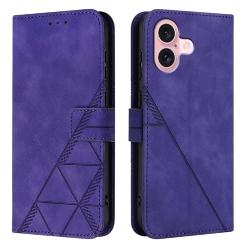 Moment Dextrad PU Leather Flip Wallet Case for iPhone 16 (Purple) by Moment Dextrad - Used condition - Image 6