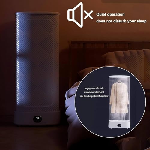 LOUNVGJK Automatic Ironing Machine, 1000W Automatic Wireless Vertical Steam Iron, Portable Clothes Drying Rack with Remote, Foldable Hanging Garment Steamer, for Clothes & Fabric