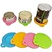 IVIA PET Food Can Lids, Universal BPA Free Silicone Can Lids Covers for Dog and Cat Food, One Can Cap Fit Most Standard Size Canned（4 Pack Multicolor