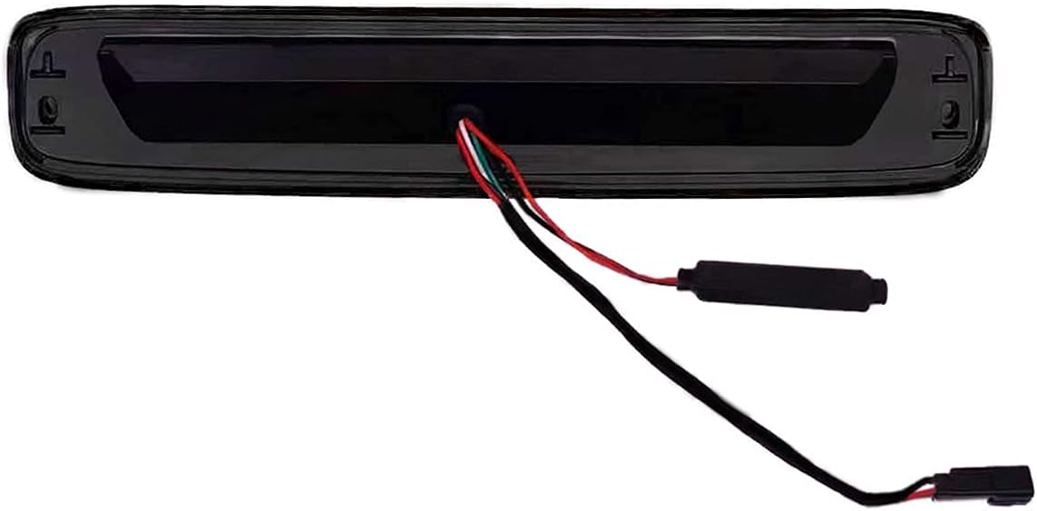 For 1999-2006 Chevrolet Silverado/GMC Sierra 1500 2500 3500 LED 3rd Third Brake Light Rear Tail Stop Lamp High Mount Brake Light (Black Housing + Smoke Lens)