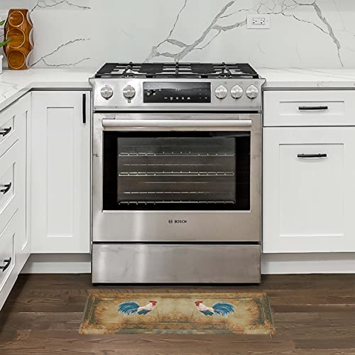 Chef Gear - Anti-Fatigue Kitchen Mat, Novelty Design, Cushioned Comfort Chef Mat, Standing Relief & Support, Skid-Resistant, 17.5" X 32", Gold Rooster #TOP5