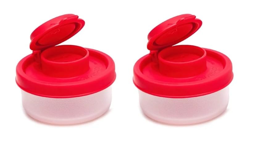 2Pcs Attractive Red Small Salt And Pepper Shakers For...