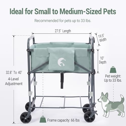 SILIJOY SILJOY Elevated Dog Bathtub, Adjustable Folding 3-in-1 Grooming Tub — view 3