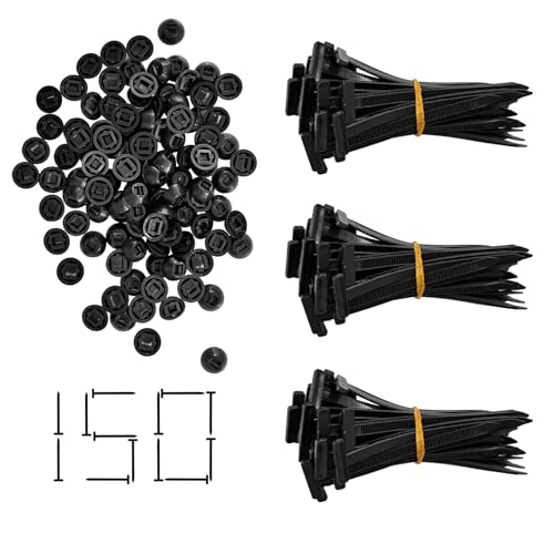Lot de 30/100/150 boucles universelles en nylon pour serre-câbles – Clip de support autobloquant en nylon robuste pour fermeture rapide, réparation automobile et usage quotidien