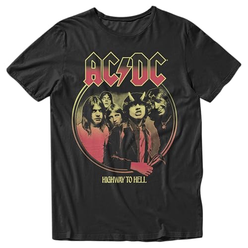 AC DC Album Cover Highway to Hell Adult and Kids Unisex Short Sleeved T-Shirt2