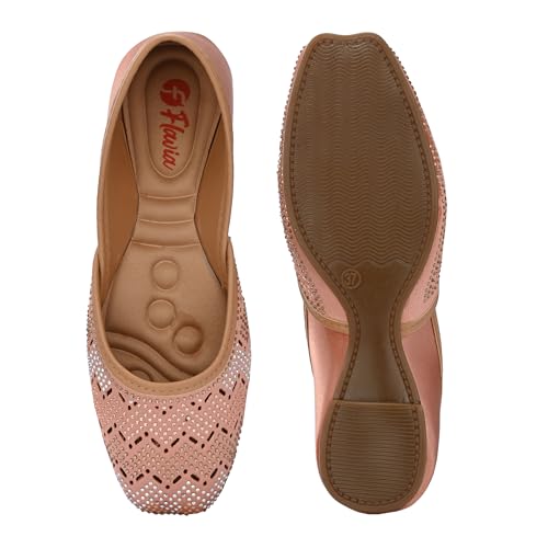 Image of Flavia Womens Flv07 Ballet Flat | Ethnic Shoes | Wedding Footwear | Fashionably Stylish for Everyday wear