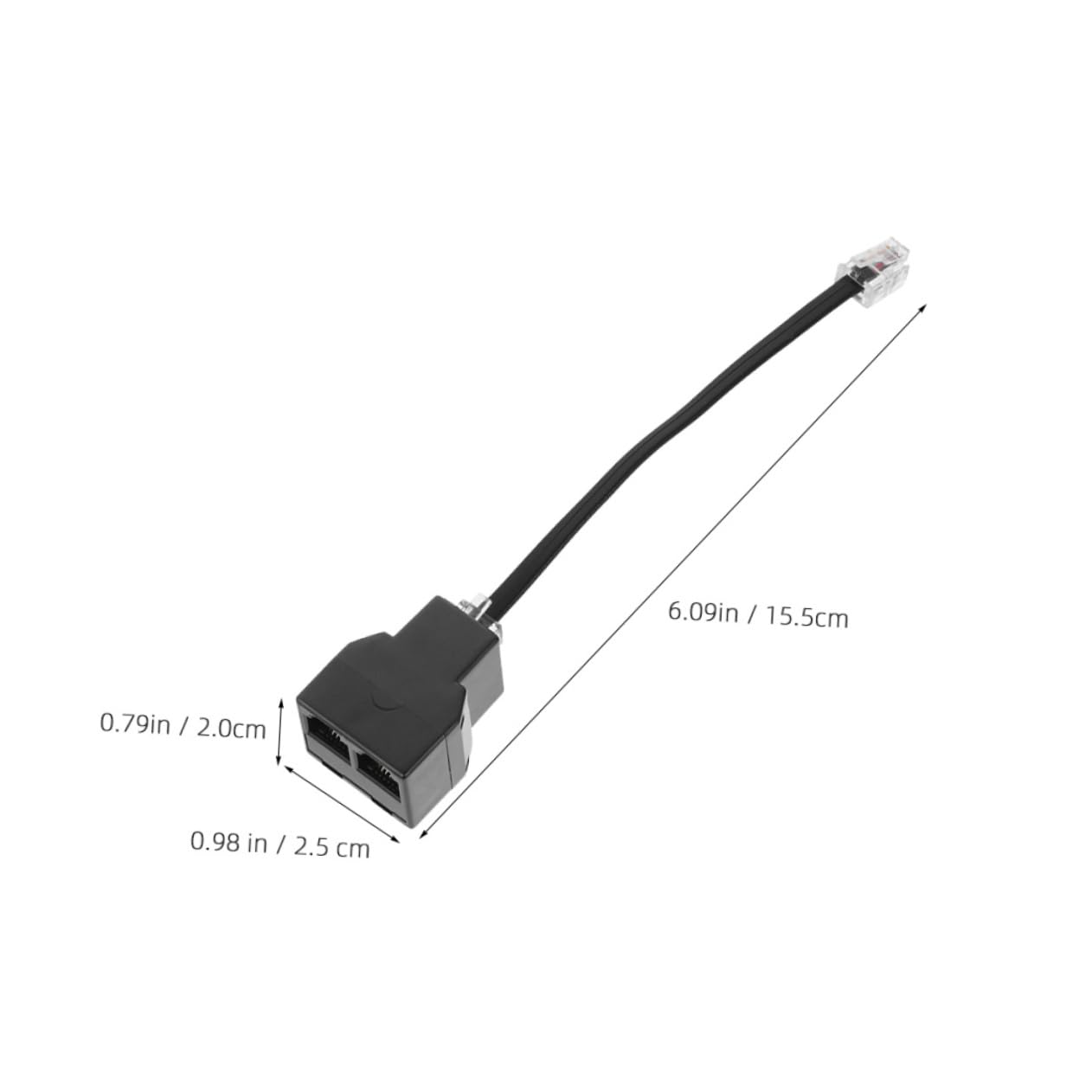 Garneck Phone Cord Detangler Telephone Splitter 6p4c Rj11 Adapter Phone Cable Adapter for Multiple Devices