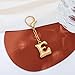 LILIE&WHITE Gold Keychain For Women With Letter Charm Gold Bag Charm Handbag Key Pendant Fashion Alphabet E Keychain Accessories Gift Bubble Initial Keychains