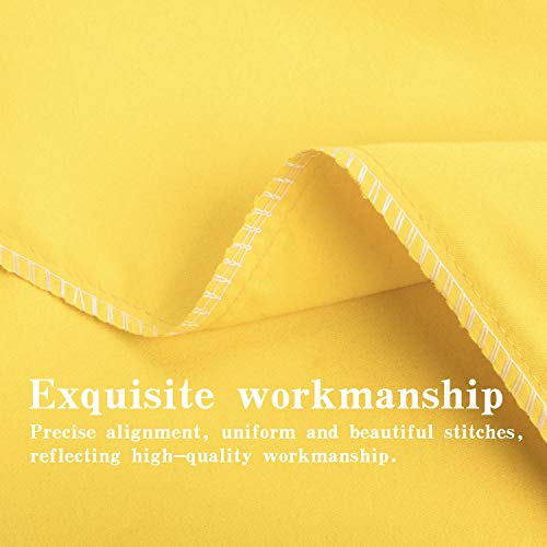 Ntbay 3 Pieces 100% Microfiber Twin Bed Sheet Set, 1800 Super Soft And Cozy, Wrinkle, Fade, Stain Resistant Fitted Sheet Set (1 Flat Sheet, 1 Fitted Sheet, 1 Pillowcase) With Deep Pocket, Yellow #TOP4