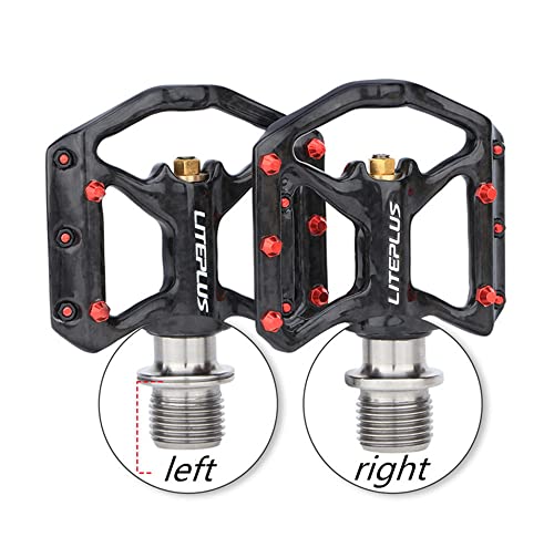 Sgxbos Bicycle Carbon Pedal Titanium Axis Road Bike Pedal Mtb Ultra Light 3 Bearing Anti-Skid Pedal For Brompton Pedal thumb #3