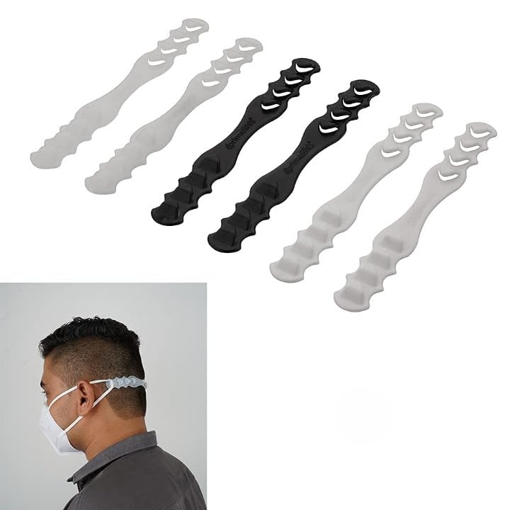 Face Mask Strap Extender Adjustable Ear Strap Hook Holder Protector Face Mask Extender Strap Adjustable Size Ear Saver Straps Mask Extender Strap Mask Holder Buckle Ear Protectors(12 pcs)-picture-29