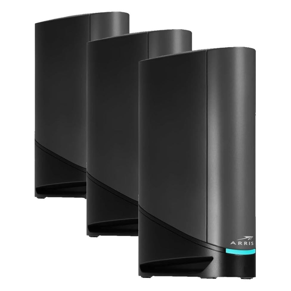 Image of ARRIS (G36) CableModemRouterComboFast DOCSIS3.1Gigabit WiFi 6 (AX3000) 1.2 Gbps MaxSpeeds,Approved for ComcastXfinity,Cox,Spectrum [Check with Your Provider for Compatibility],10x3x8 inch(Pack of 3)