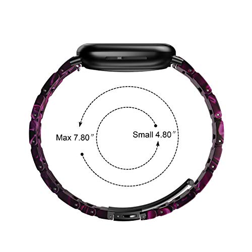 Correa de resina compatible con Fitbit Versa 3 y Sense miniatura 7