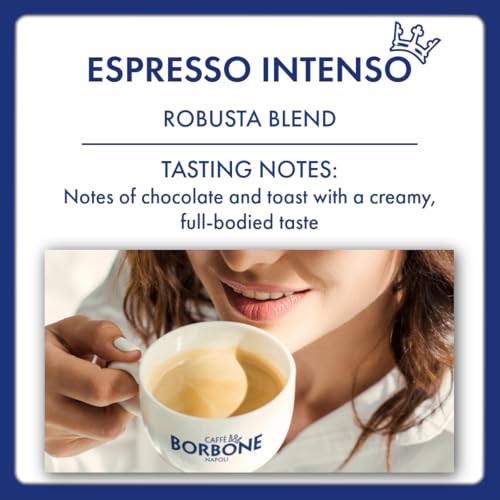 Image of Caffe Borbone Espresso Intenso Whole Bean Coffee, 100% Robusta Blend, Medium Roast, 2.2 lb Bag (Pack of 1)