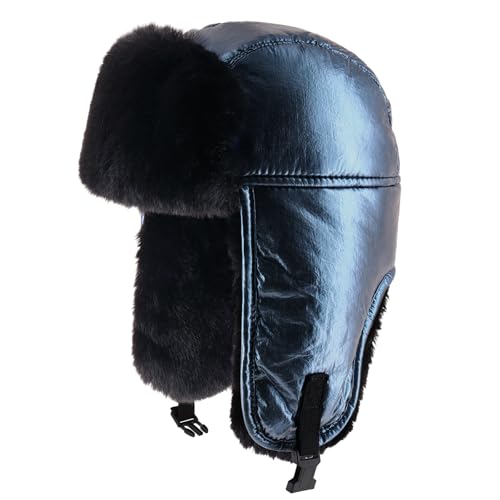 Image of Winter Trapper Ushanka Hat, Aviator Hat, Ear Flaps, Men Women