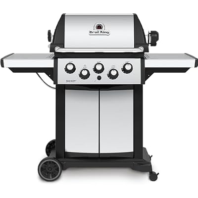 Broil King 946887 Signet 390 Natural Gas Grill, Stainless Steel & Black