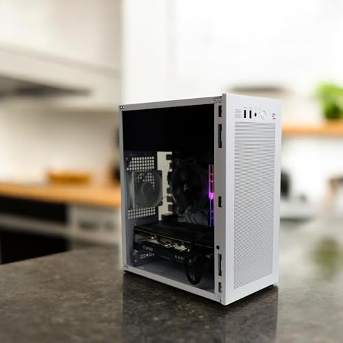Image of Zalman CUBIX Compact Mini Tower mATX PC Case, Heavy-Duty 0.8T Steel Chassis, Micro-ATX DTX ITX SFF SFX HTPC Small Form Factor Chassis with USB 3.0, 80mm Preinstalled Fan, Fits ATX PSU, White