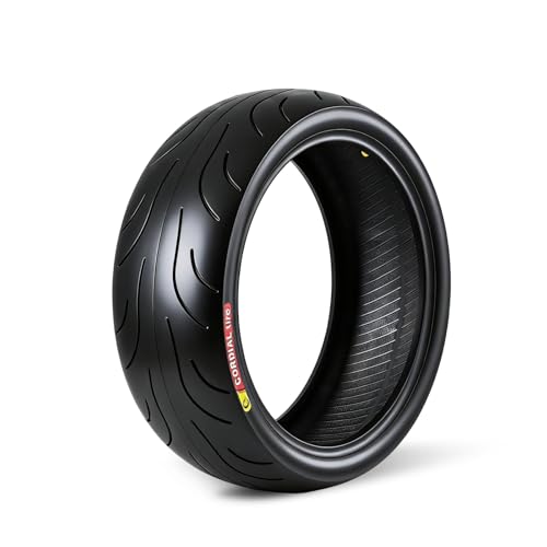 Garvee Rear Motorcycle Tire 180/55-17, Tubeless 4PR 73S, Street Tire, Black Wall, High Performance for Sport Touring, Enhanced Grip, Long Wear, Fits 1