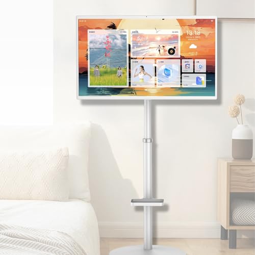 Tablette TV Android 13 Portable 32 Pouces, Smart Portable, Full HD écran Tactile, TV avec Caméra, Multi Angle Adjustment