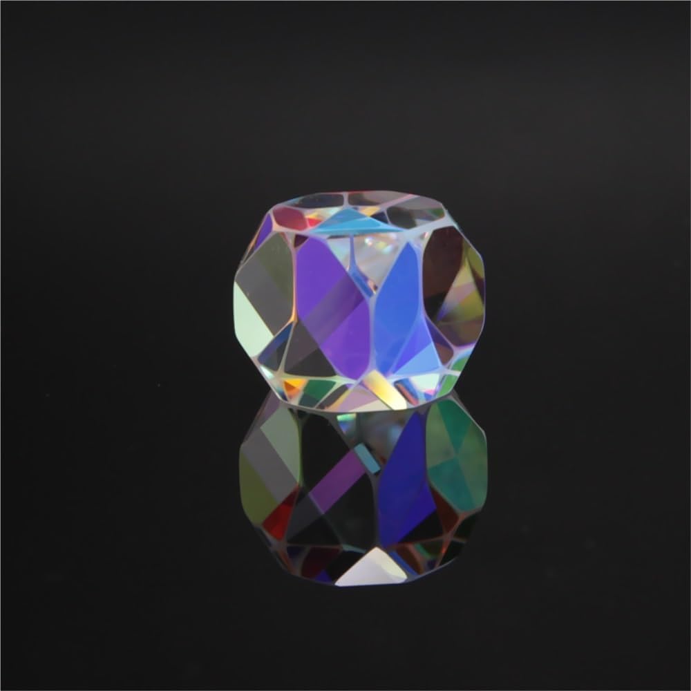 Dés à prisme dichroïque croisé, combinateur de faisceau octaédrique, verre optique, Cube décoratif, prisme de couleur, prisme de cristal