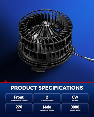 Image of KAX AC Blower Motor Fit for Dodge Caravan 2001-2007,Gand Caavan 2001-2007,Chrysler Town & Country 2001-2007, Pacifica 2004-2008, Voyager 2001-2003, HVAC Heater Blower Motor Replaces# 700070