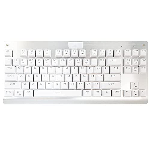 Teclado mecánico de 87 teclas compacto con interruptores marrones para evitar ruido 3