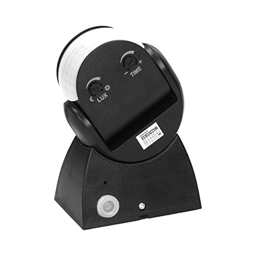 orno cr 236/b detecteur de mouvement pour l'extérieur avec capteur crépusculaire 180° 1200w max. etanche ip65 (noir)