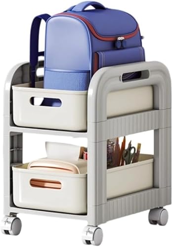 Rutexc袖机・デスクサイド収納) 多段式ファイルカート 移動式オフィス収納ラック キャスター付き書類整理台付属の説明書に図解付きで手順を記載,工具も簡単に組み立てられる。部品の接続部分はネジ止めではなくスナップフィット方式を採用,女性でも 30 分程度