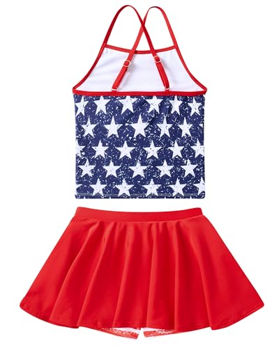 Image of Girls Tankini Swimsuit Bathing Suits Summer Beach Swimwear Size 4-12