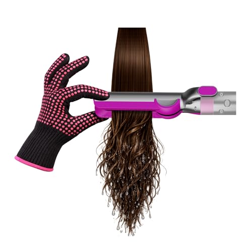 Accesorio Alisador de Pelo Airflow para Dyson Airwrap de MMOBIEL – Compatible con HS01, HS05 & HS08 – Para Secado & Alisado del Cabello Húmedo, Sin Placas Calefactoras, Reduce Frizz & Rotura – Rosa