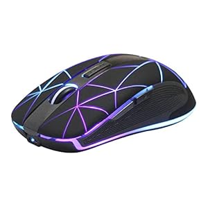 Rii RM200 Wireless Mouse,Rechargeable Gaming Mouse with USB Nano Receiver,5 Buttons for Casual Gaming, Notebook,PC,Computer Office Home Work