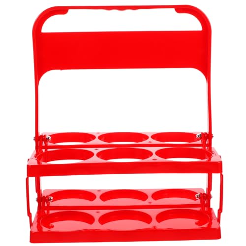 MOLUCKFU 1pc Portable Beer Holder for Bar Beer Carrying Holder Non-Skid Handle Beer Storage Basket Beer Holding Organizer Easy to Carry for Night Market