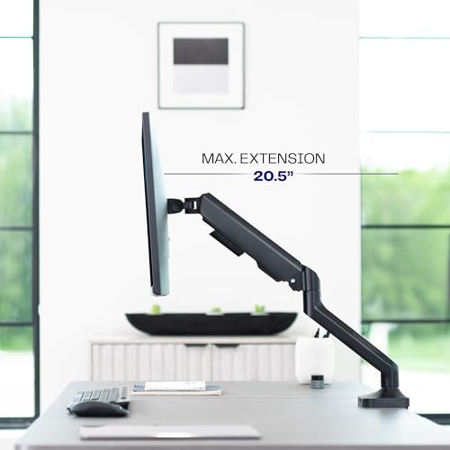 Image of VIVO Heavy Duty Ultrawide Monitor Tension Arm for up to 40 inch Screens, Holds 26.4 lbs, Premium Desk Mount Stand, Black, STAND-V100O