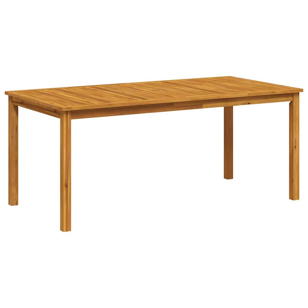 Tavolo da pranzo da giardino, in legno massiccio di acacia, 180 x 90 x 75 cm | fascino rustico, robusto piano del tavolo, facile da pulire, ideale per terrazza