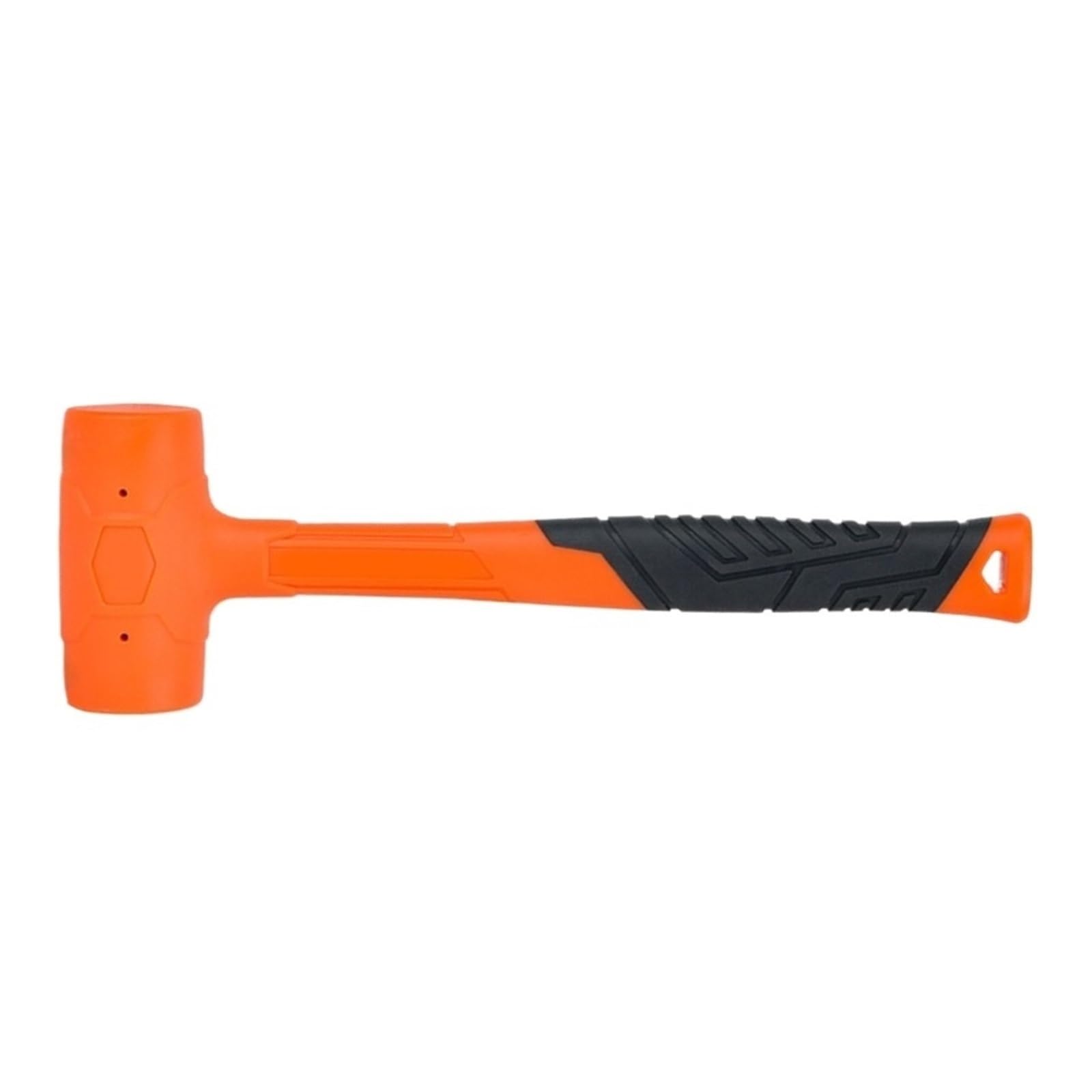 Maillet en caoutchouc de 0,5 à 3lb, outil multifonctionnel, maillet Orange coup mort, souple Pour le travail du bois(Orange-3LB)